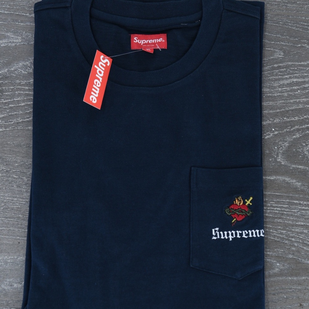 Supreme Sacred Heart Pocket Tee XL NWT L/S